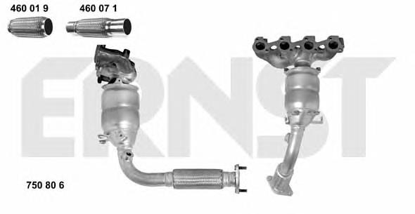 Catalizador 4S5X5G232CB Ford