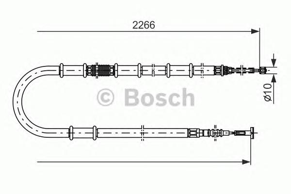 51733788 Fiat/Alfa/Lancia cable de freno de mano trasero izquierdo