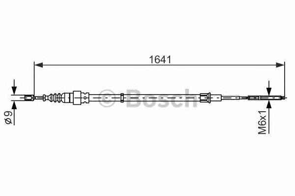 Cable de freno de mano trasero derecho/izquierdo 1987477627 Bosch