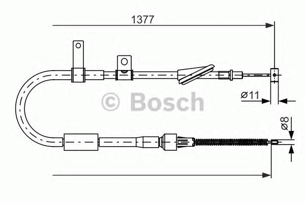 Cable de freno de mano trasero derecho/izquierdo J3928018 Jakoparts