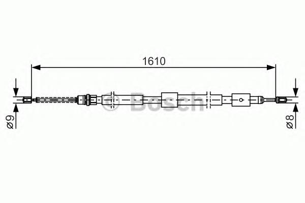 09.01.18 Linex cable de freno de mano trasero izquierdo