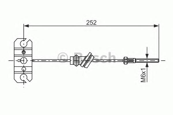 Cable de freno de mano delantero 1987477503 Bosch