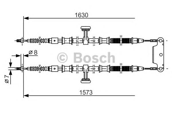 Cable de freno de mano trasero derecho/izquierdo Bosch 1987477763 precio, desde 45,68 EUR
