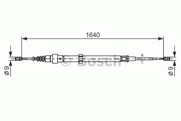Cable de freno de mano trasero derecho/izquierdo Bosch 1987477807 precio, desde 13,26 EUR