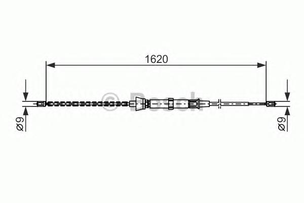 Comprar 1987477684 Bosch Cable de freno de mano trasero derecho/izquierdo