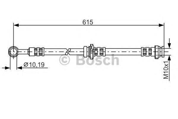 1987476997 Bosch tubo flexible de frenos trasero derecho