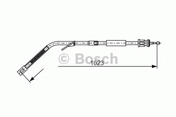 1987477125 Bosch cable de freno de mano trasero izquierdo