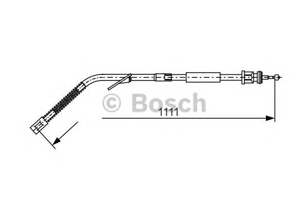 Cable de freno de mano trasero izquierdo 1987477126 Bosch