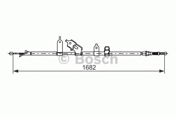 Cable de freno de mano trasero derecho 464200D060 Toyota