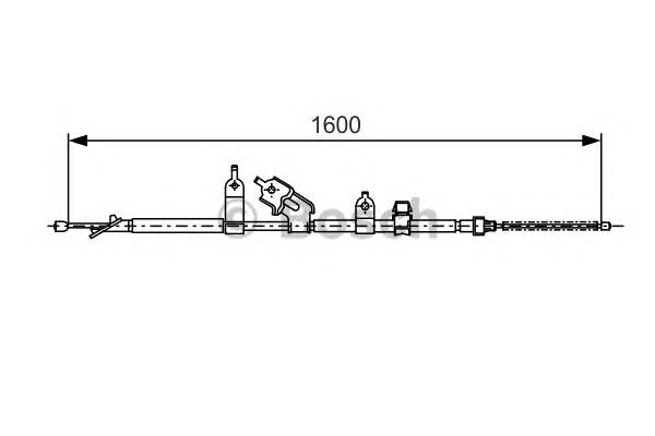 Cable de freno de mano trasero derecho 1987477090 Bosch