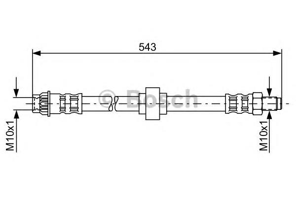 Latiguillo de freno delantero 1987476916 Bosch