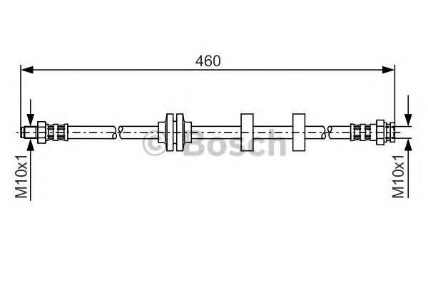 Latiguillo de freno delantero 1987476972 Bosch