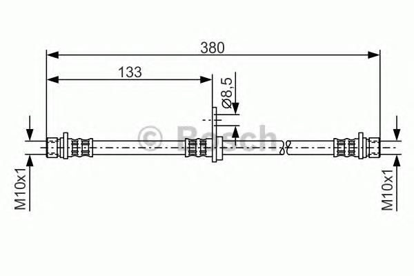 Tubo flexible de frenos trasero derecho 1987476929 Bosch