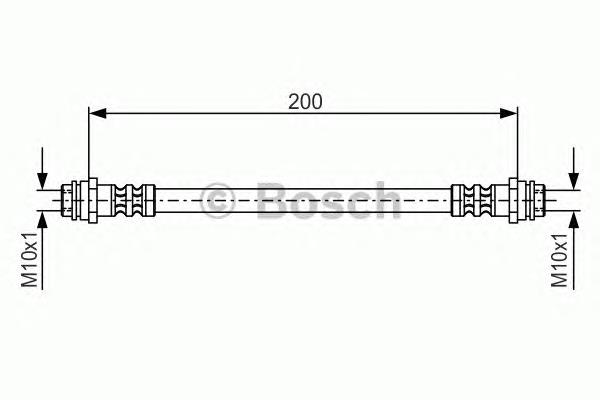 1987476946 Bosch tubo flexible de frenos trasero