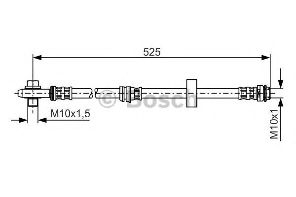 Latiguillos de freno delantero 1987476945 Bosch