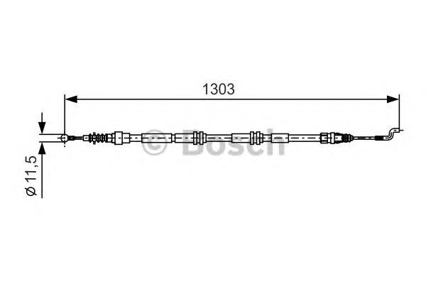Cable de freno de mano trasero derecho/izquierdo 1987477260 Bosch