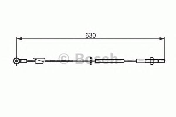 6094081 Ford cable de freno de mano delantero