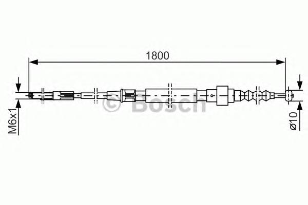 Cable de freno de mano trasero derecho/izquierdo 1987477165 Bosch