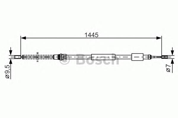 474566 Peugeot/Citroen cable de freno de mano trasero derecho