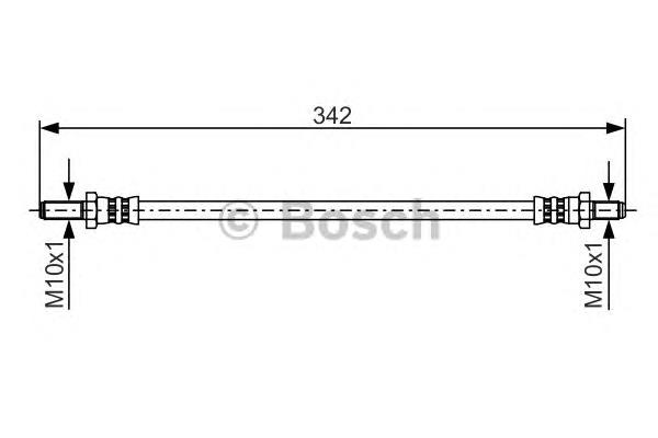 Tubo flexible de frenos trasero 1987481348 Bosch