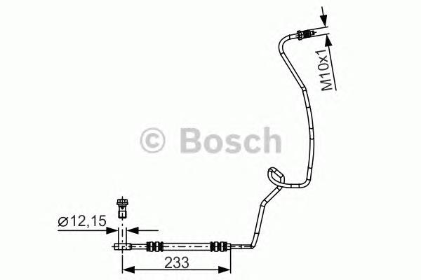 Latiguillo de freno trasero izquierdo 1987481338 Bosch