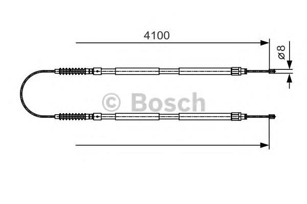 Cable de freno de mano trasero derecho/izquierdo 4745J2 Peugeot/Citroen