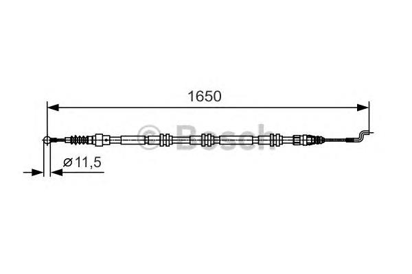 Cable de freno de mano trasero derecho/izquierdo 1987482016 Bosch