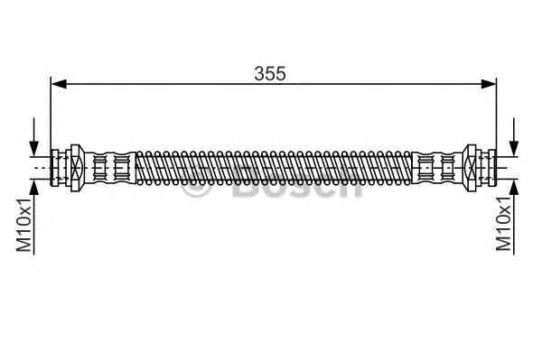 1987481253 Bosch latiguillo de freno trasero izquierdo