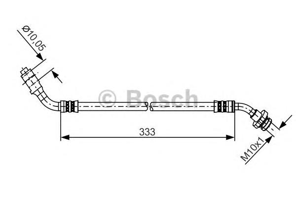 1987481229 Bosch tubo flexible de frenos delantero izquierdo