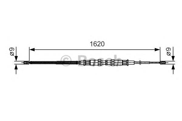 Cable de freno de mano trasero derecho/izquierdo 1987482129 Bosch