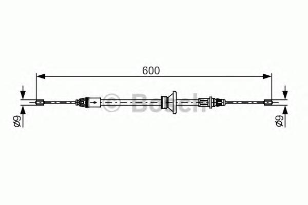 Cable de freno de estacionamiento delantero ADN146369 Blue Print