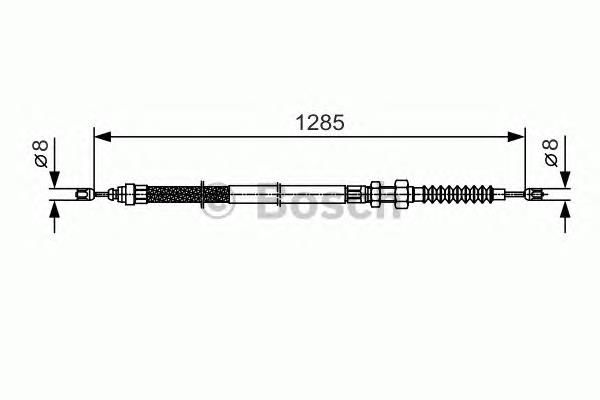 4745N3 Peugeot/Citroen cable de freno de mano delantero