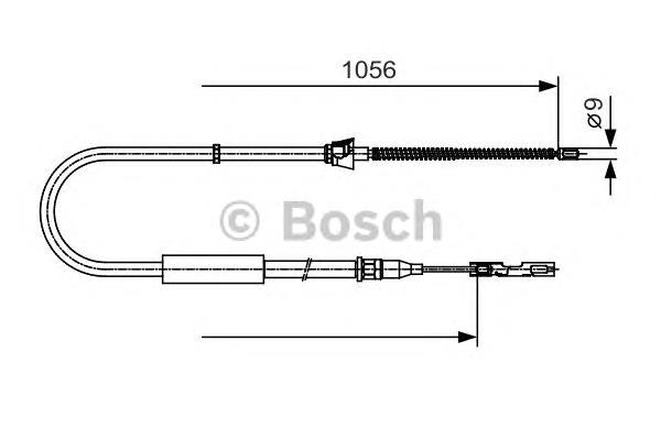 Cable de freno de mano trasero izquierdo 8Z0609721C VAG