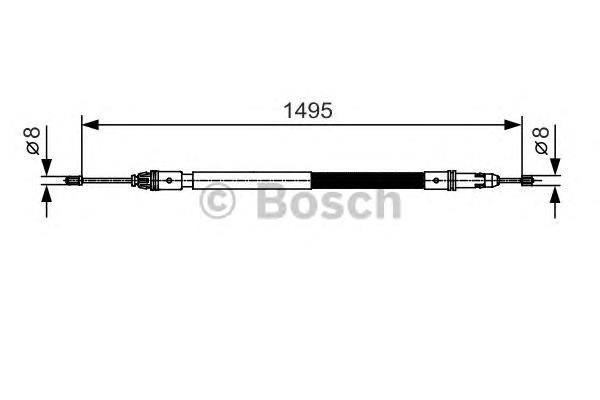 911302 SPJ Cable de freno de mano trasero derecho/izquierdo