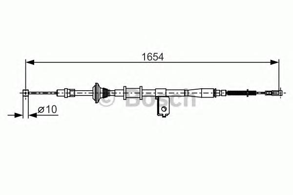 Cable de freno de mano trasero izquierdo 1987482172 Bosch