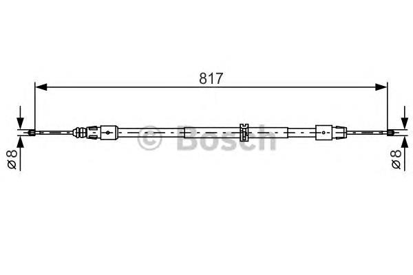 Cable de freno de mano trasero derecho/izquierdo Bosch 1987482024 precio, desde 10,93 EUR
