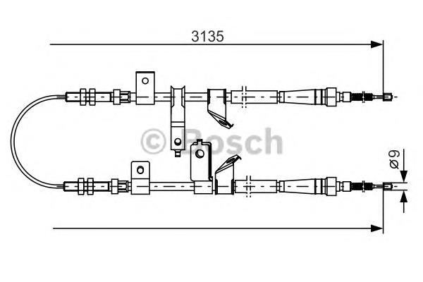 Cable de freno de mano trasero derecho/izquierdo 54400M70F10 Suzuki