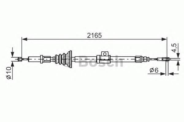 Cable de freno de mano delantero 1987482105 Bosch