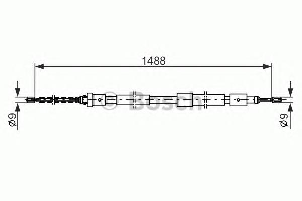 10.4562 Cofle cable de freno de mano trasero derecho