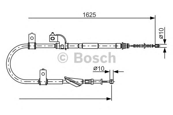 Cable de freno de mano trasero izquierdo 1987482081 Bosch