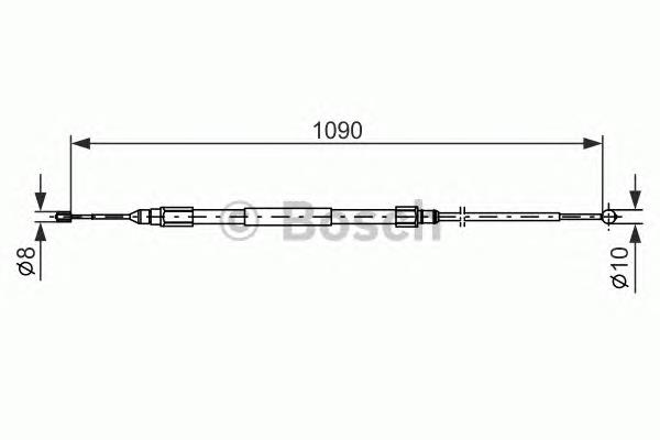 Cable de freno de mano trasero derecho/izquierdo 34416776412 BMW