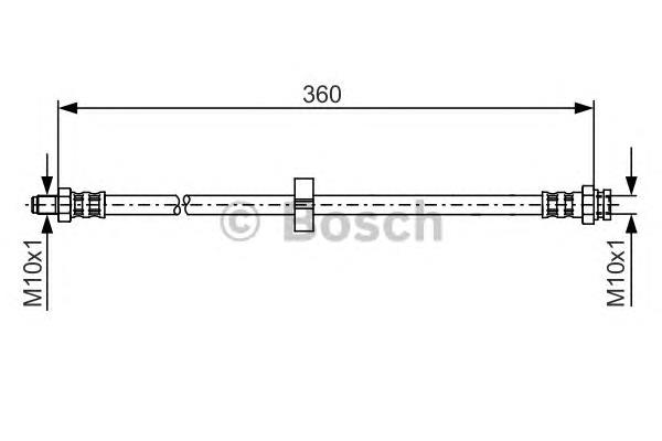 Tubo flexible de frenos trasero 1987481002 Bosch