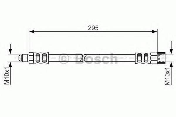 1987481015 Bosch tubo flexible de frenos trasero