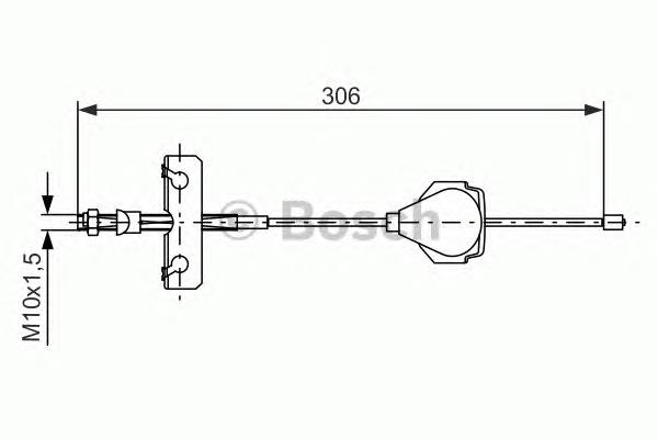Cable del freno de estacionamiento delantero Bosch 1987477990 precio, desde 17,64 EUR