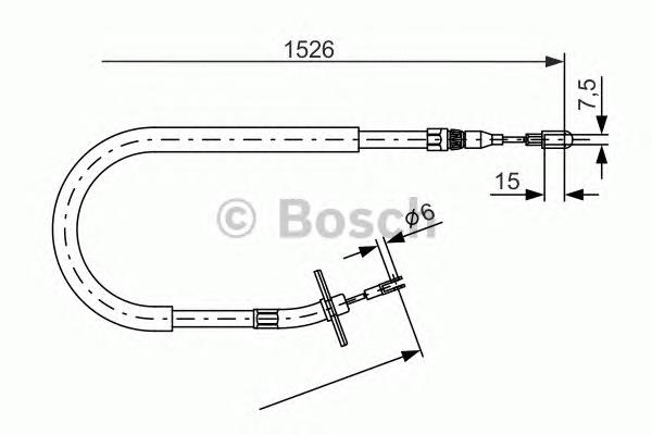 Cable de freno de mano trasero derecho Bosch 1987477859 precio, desde 26,83 EUR