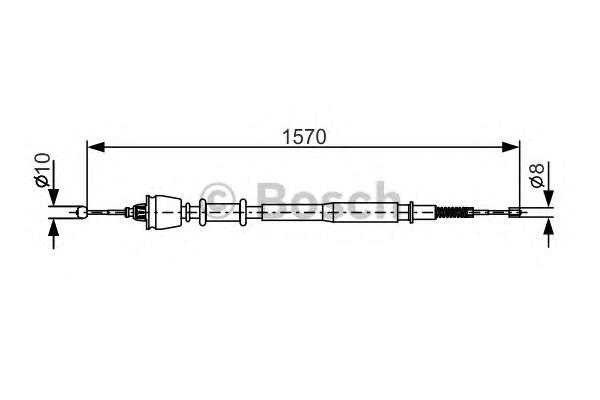 904025 NK cable de freno de mano trasero derecho/izquierdo