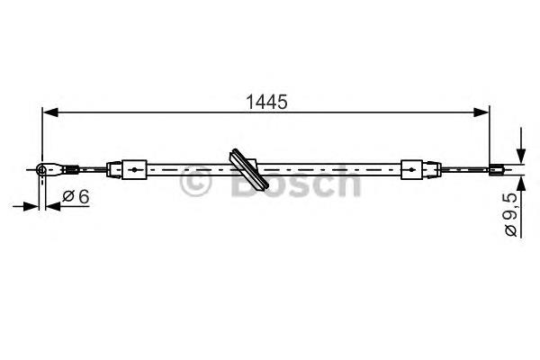 Cable de freno de mano trasero derecho/izquierdo para Mercedes ML/GLE (W163)