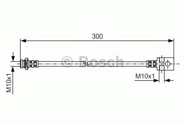 1987481146 Bosch tubo flexible de frenos trasero