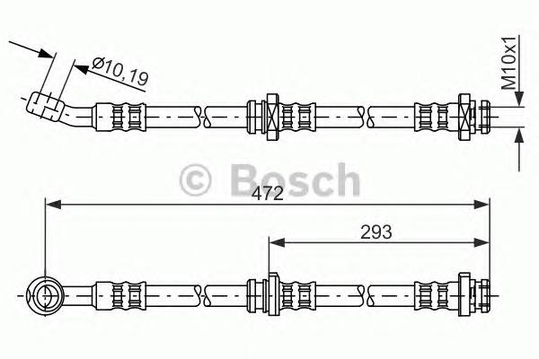 1987481148 Bosch latiguillo de freno delantero