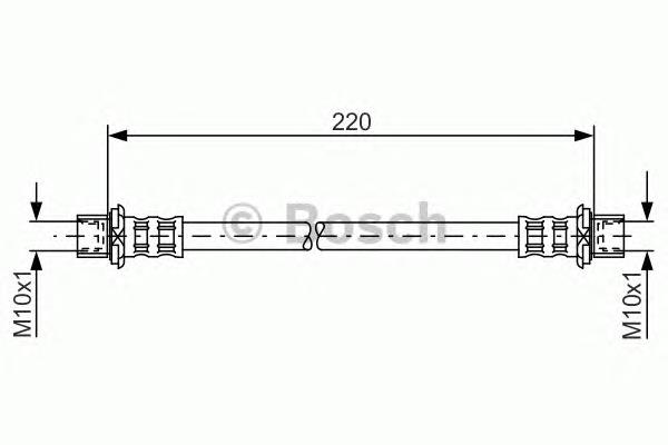 Tubo liquido de freno trasero 1987481132 Bosch